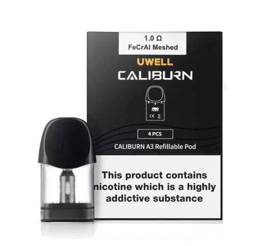 Uwell - Caliburn A3 1.0Ω Refillable Pods (4pcs) | MK Distro