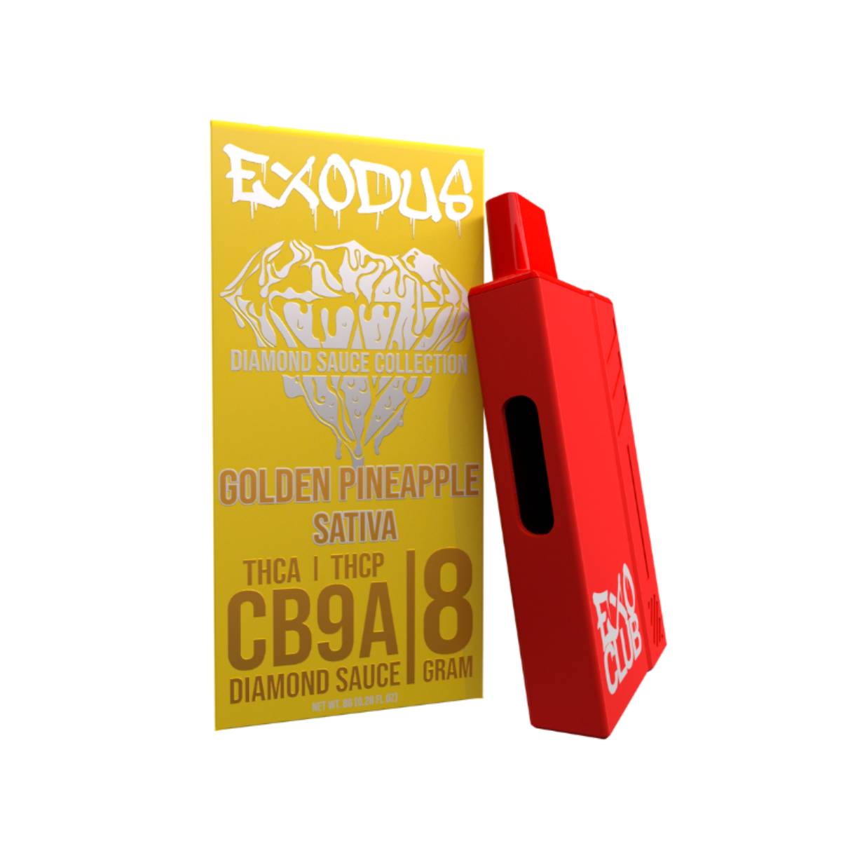 Exodus - Diamond Sauce Collection (THCA + THCP + CB9A Diamond Sauce) - Hemp Disposables (8g x 6) - MK Distro