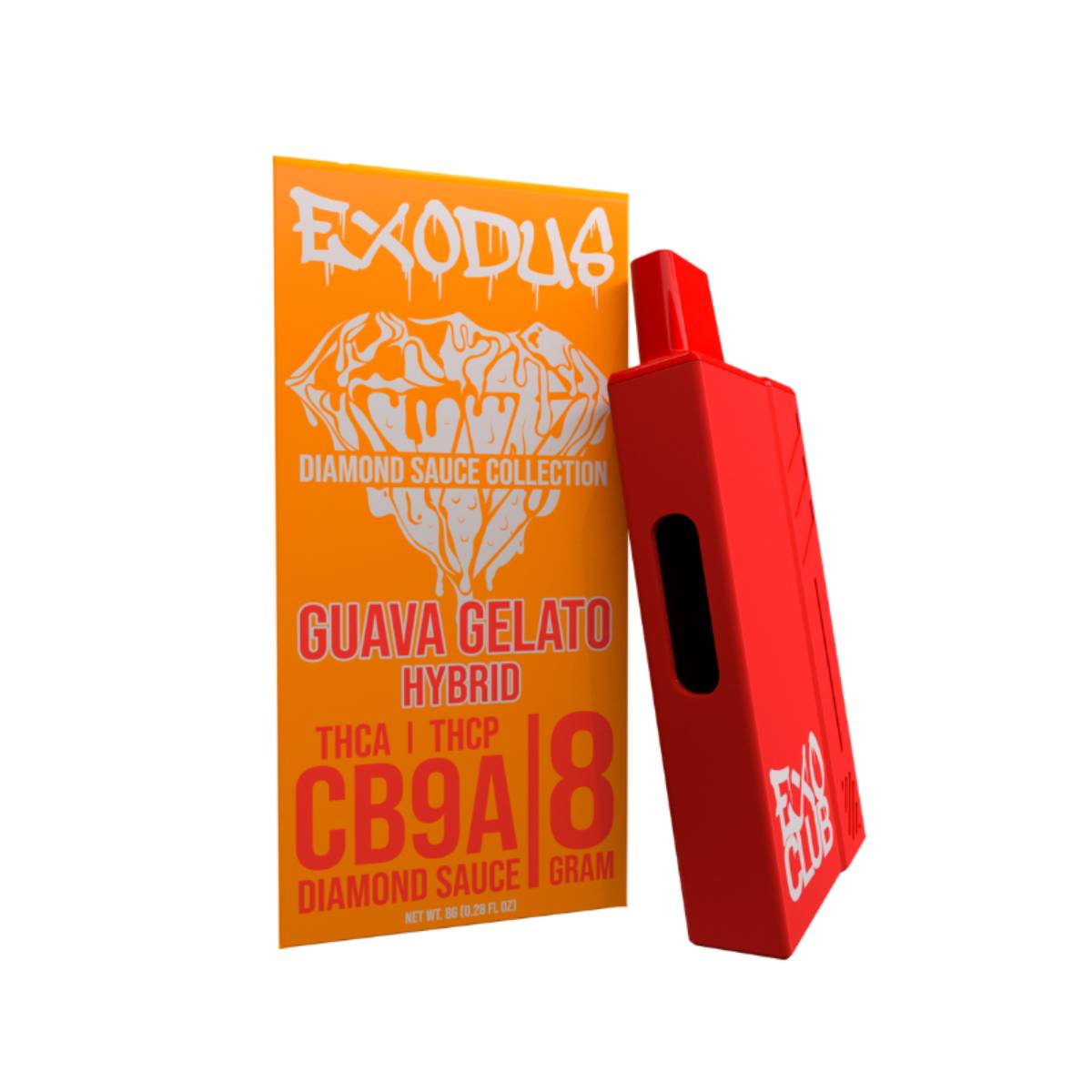 Exodus - Diamond Sauce Collection (THCA + THCP + CB9A Diamond Sauce) - Hemp Disposables (8g x 6) - MK Distro