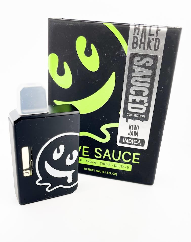 Half Bak'd - Live Resin Sauce'd (THC-A) - Hemp Disposables (4g x 5) - MK Distro