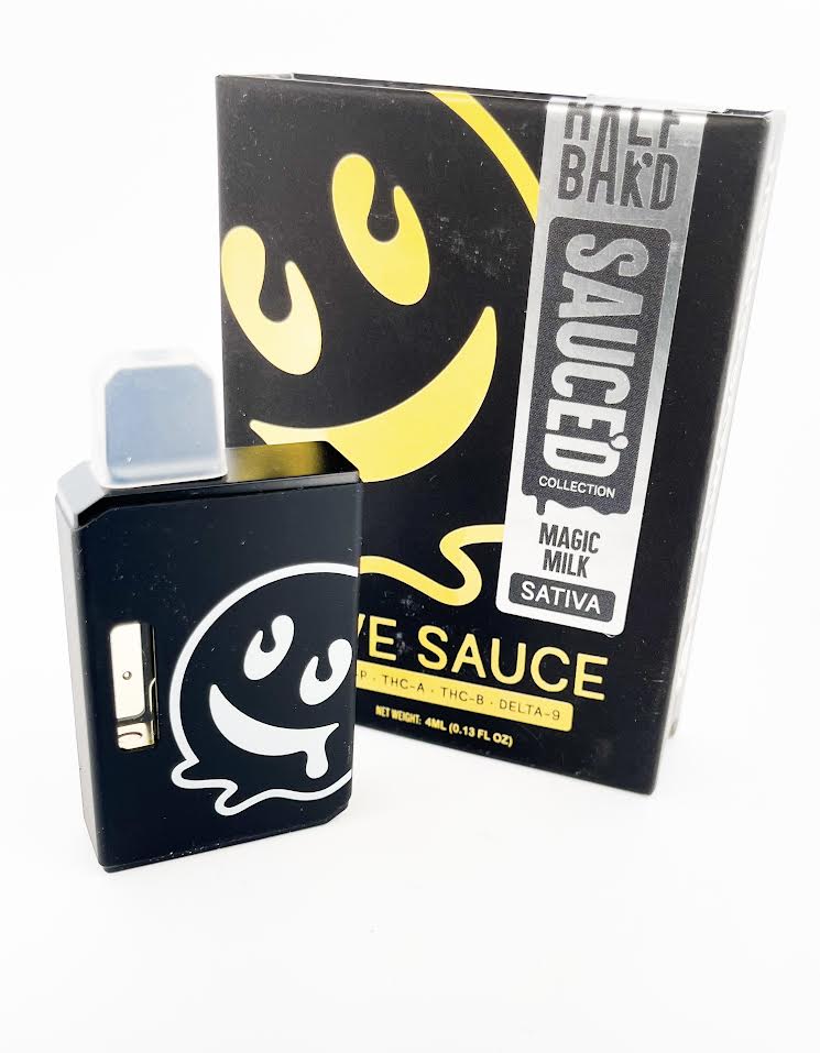 Half Bak'd - Live Resin Sauce'd (THC-A) - Hemp Disposables (4g x 5) - MK Distro