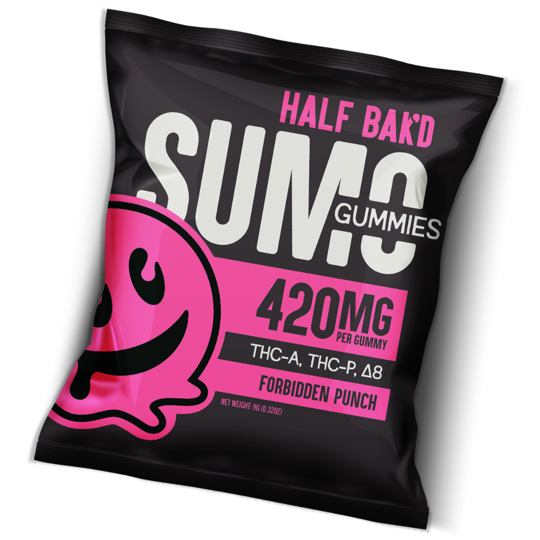 Half Bak'd - Sumo Gummies (THC-A + THC-P) - Gummies & Edibles (840mg x 30) - MK Distro