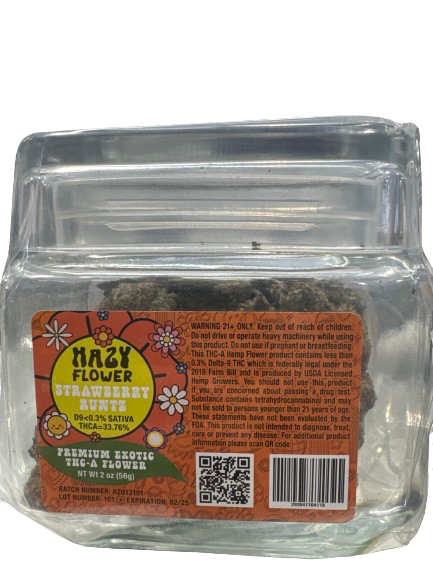 Hazy - Premium Exotic flower (THCA) - Hemp Flower (2oZ) - MK Distro