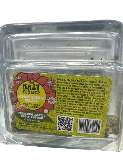 Hazy - Premium Exotic flower (THCA) - Hemp Flower (2oZ) - MK Distro