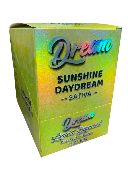 Dream - liquid Diamond (THC-A+D8) - Hemp Pre Rolls (2g x 15) - MK Distro