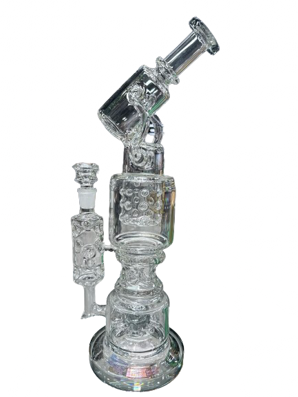 16.5" Water Pipe Lookah Triple stack Multi-chamber - WPC704 - MK Distro