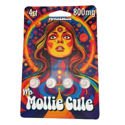 Ms Mollie Cule - Psychedelic Mushroom Tablets 4ct - Box of 25