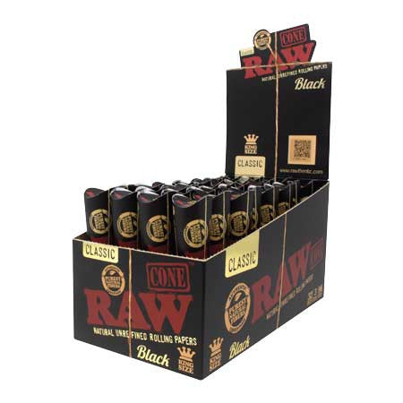 Raw Black King Size - Cones (3 x 32)