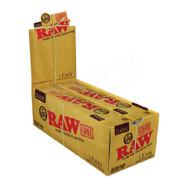 RAW - Classic Lean Pre-Rolled - Cones (12 x 20 cones) - MK Distro