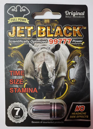 Rhino Jet Black 99777 - Performance Enhancement Pills (24 x 700mg) - MK Distro