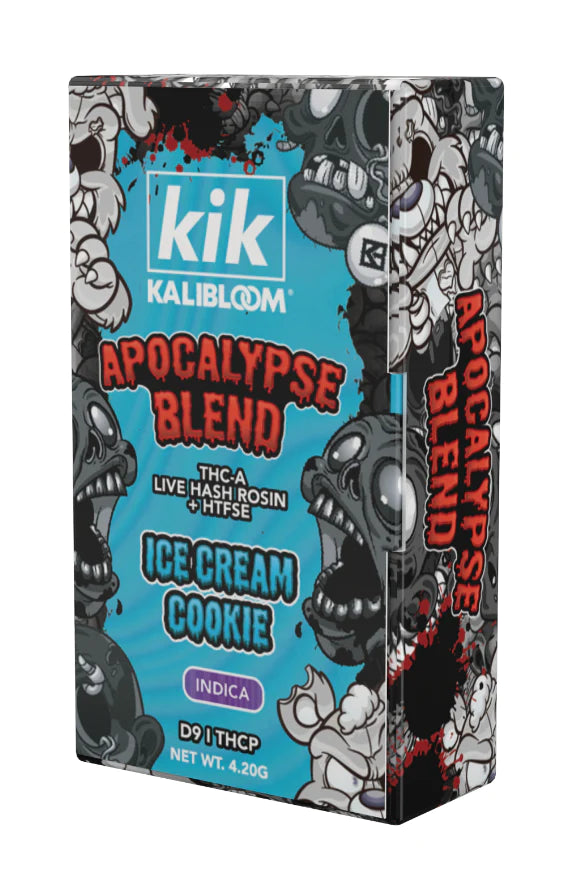 Kik Kalibloom - Apocalypse Blend Live Resin (THCA) - Hemp Disposables (4.2g x 5) - MK Distro