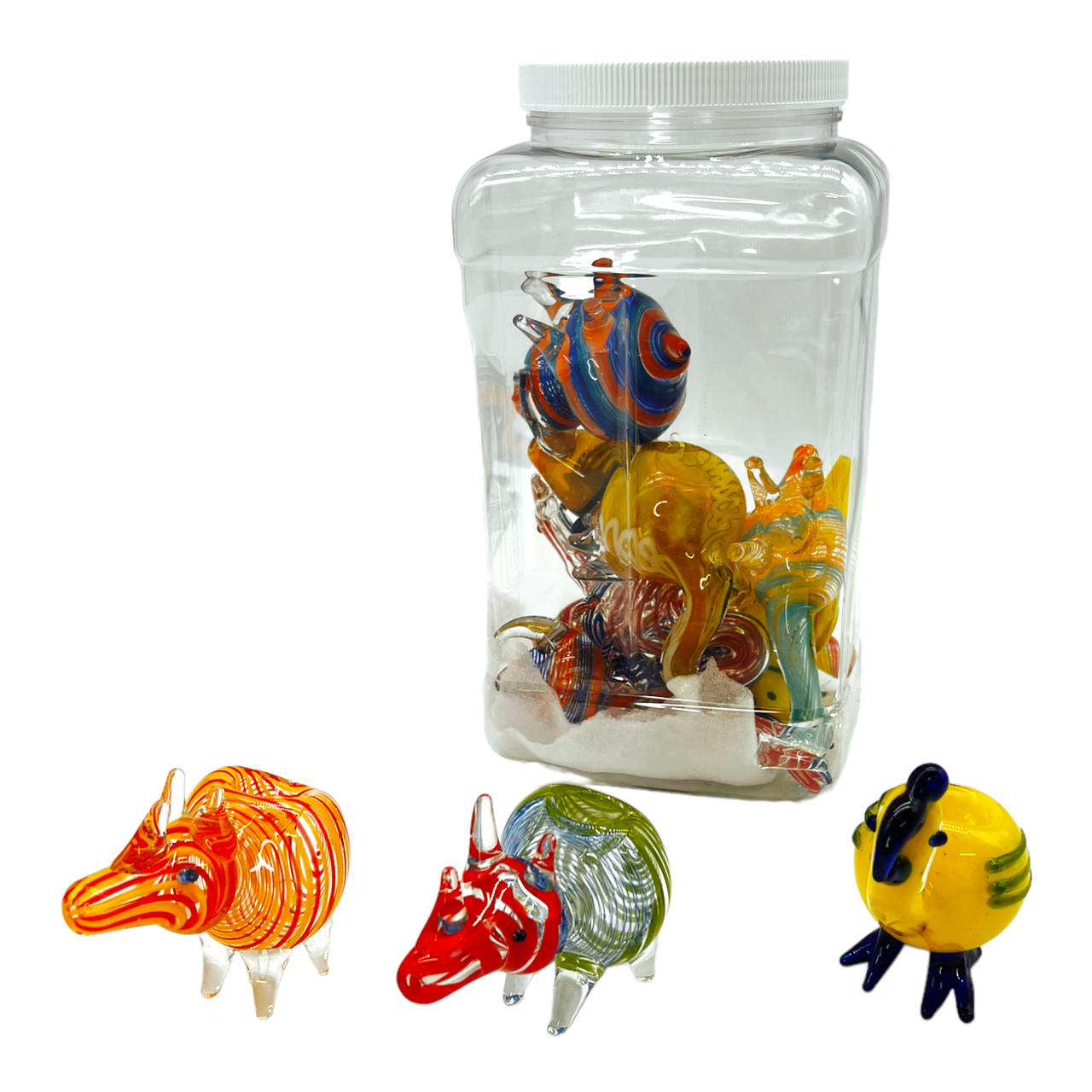 Animal Design Big Tobacco Novelty Pipe P-6613 (15ct Jar) - MK Distro