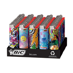 BiC Maxi - Special Edition Prismatic Series - Pocket Lighters (50-Count Tray) - MK Distro