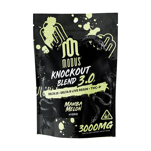 Modus - Knockout Blend 3.0 (D10 + D8 Live Resin + THC-P) - Delta Gummies (3000mg x 5) - MK Distro