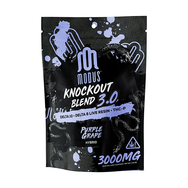 Modus - Knockout Blend 3.0 (D10 + D8 Live Resin + THC-P) - Delta Gummies (3000mg x 5) - MK Distro