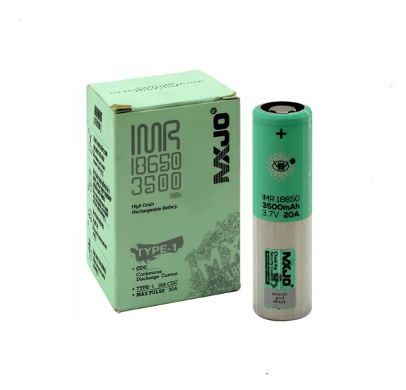 MXJO - 18650 3500mAh Flat Top Battery Green Box (Single)