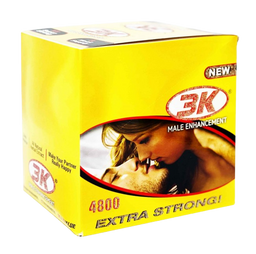 3K Male Enhancement Extra Strong 4800 - (Box of 24) - MK Distro