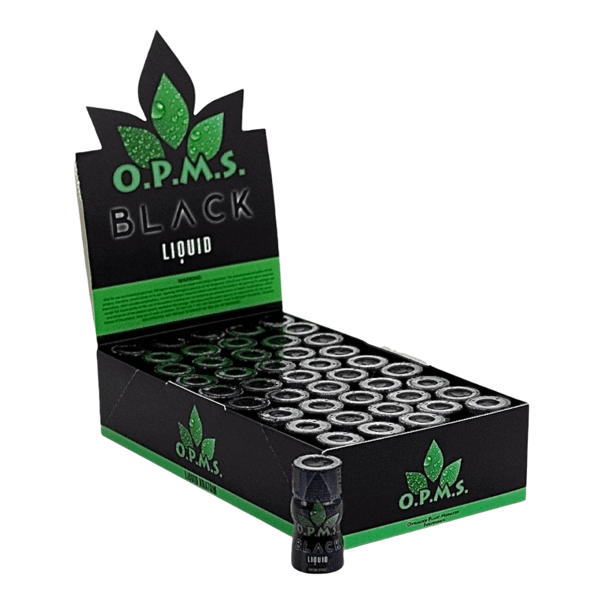 OPMS Black Liquid Kratom Shot (Box of 45) - MK Distro