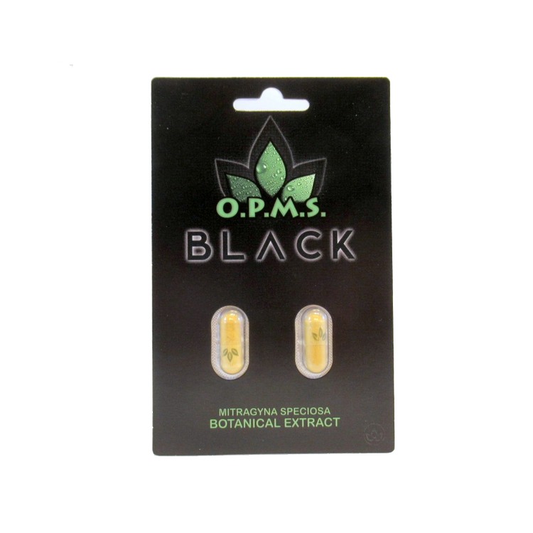 OPMS Black Capsules - Kratom Capsules - MK Distro