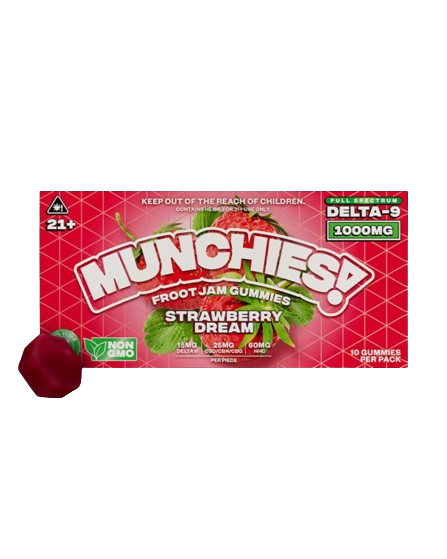 Delta Munchies - Froot Jam Gummies (Delta-9, CBD/CBNCBG) - Gummies and Edibles (100mgx10) - MK Distro