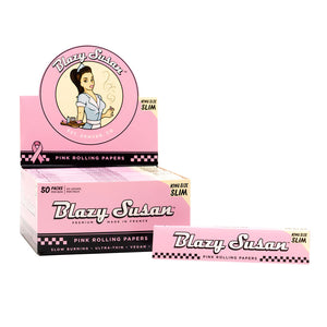 Blazy Susan Premium Rolling Papers King Size - Pink (Box of 50) - MK Distro