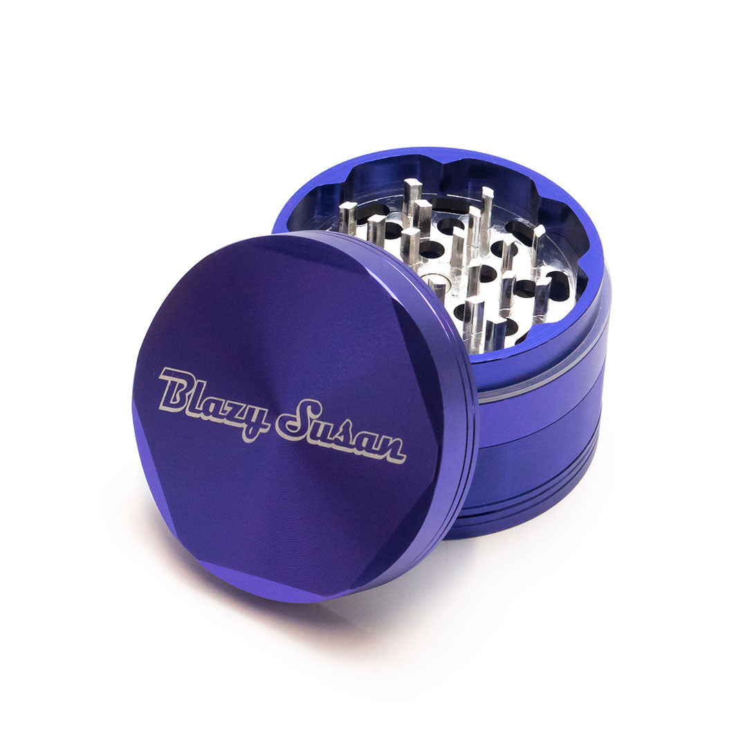 Blazy Susan 2.5" 4 Piece Aluminium Grinder - Purple - MK Distro