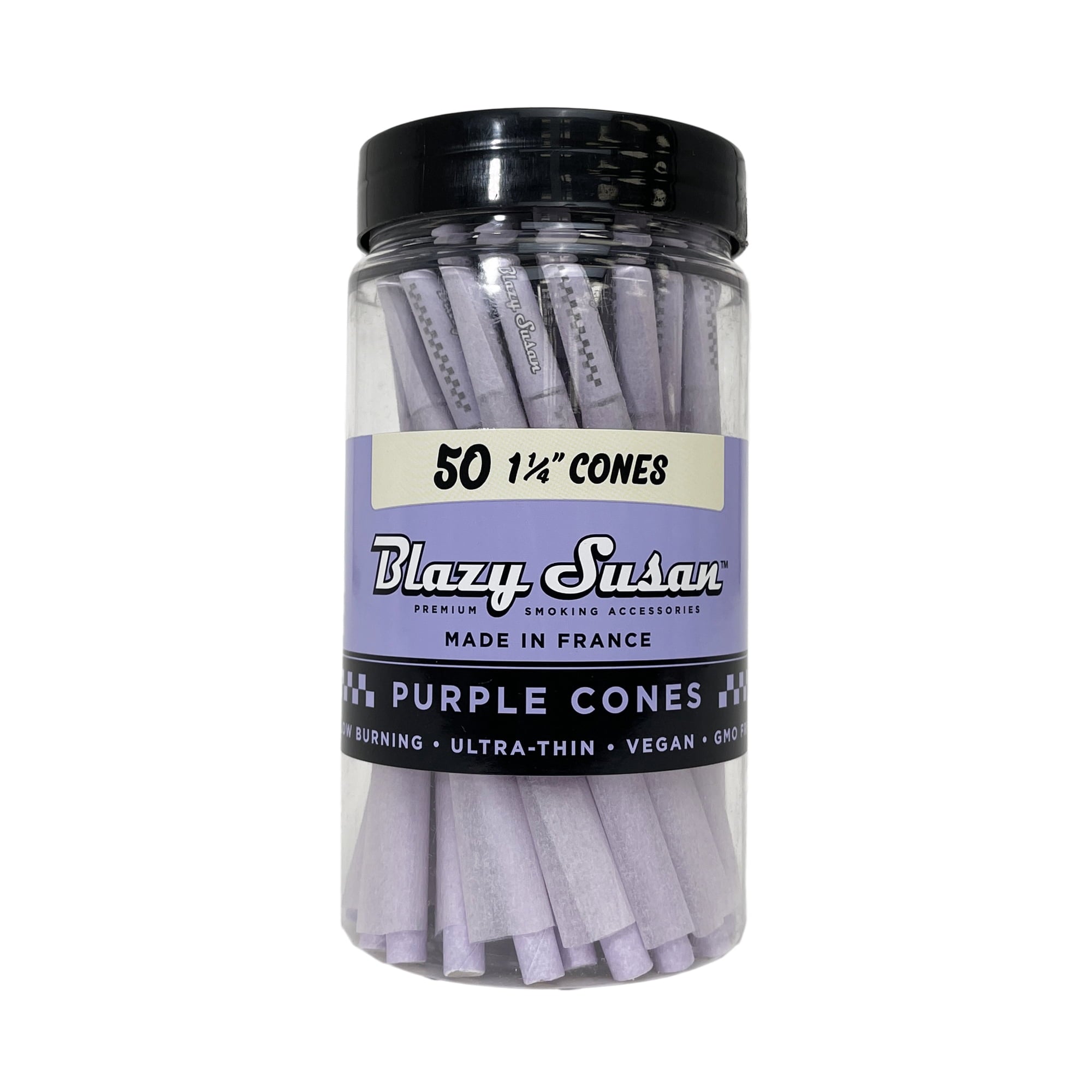 Blazy Susan - 1 1/4 Size Pre-Rolls Cones (Jar of 50)