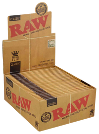 RAW - Classic King Size Slim - Rolling Papers (50 x 32 Papers) - MK Distro