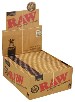 RAW - Classic King Size Slim - Rolling Papers (50 x 32 Papers) - MK Distro