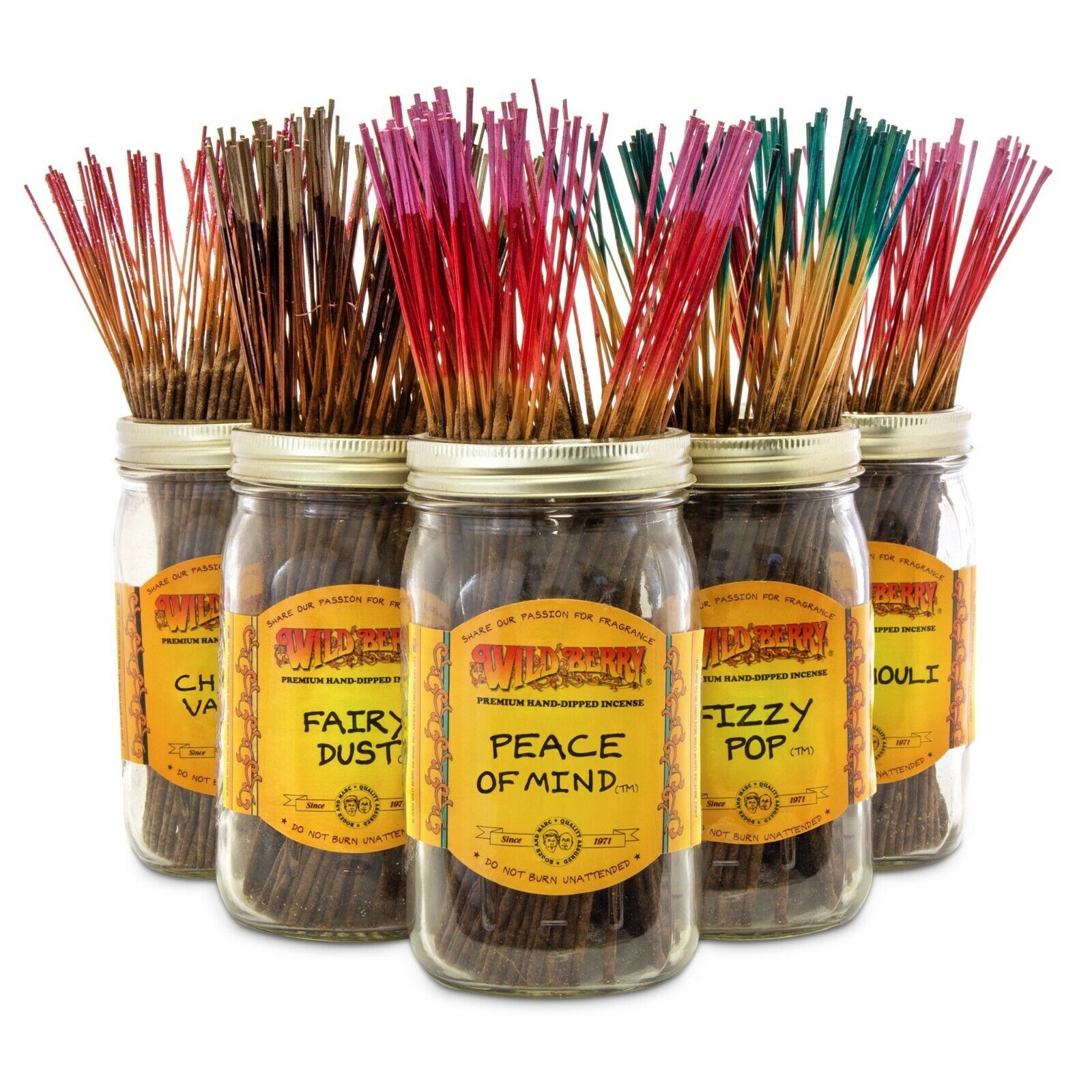 WildBerry Premium Hand-Dipped Incense Sticks (Bundle of 100) - MK Distro