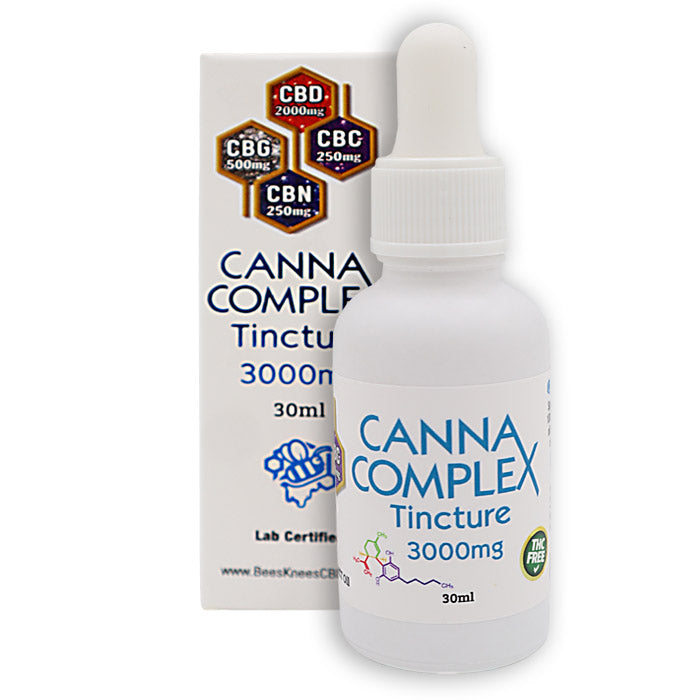 Bee's Knees -Canna Complex - THCA Free Tincture 3000mg - MK Distro