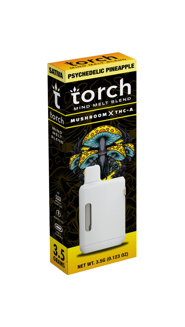 Torch - Mind Melt Blend (Mushroom x THC-A) - Hemp Disposables (3.5g x 5) - MK Distro