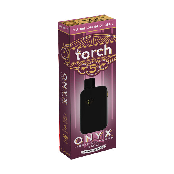 Torch - Onyx Liquid Diamonds (D8 + D9 + THC-A + THC-P) - Hemp Disposables (5g x 5) - MK Distro