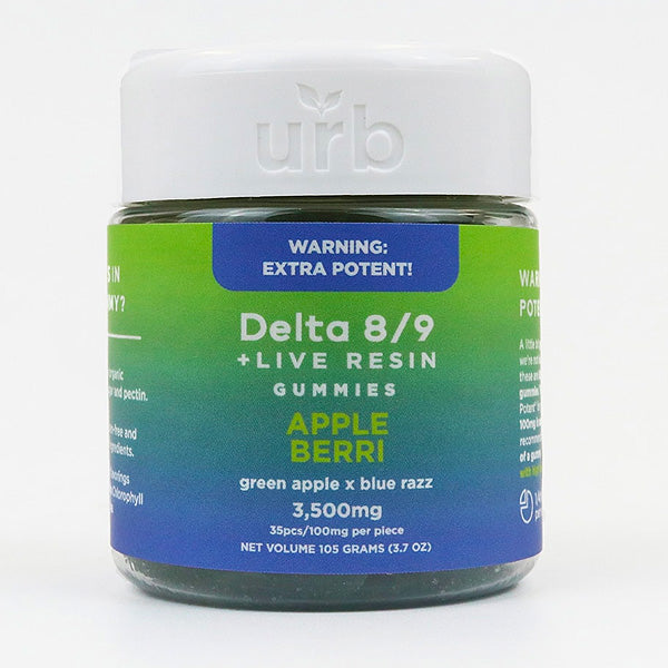 urb - Extra Potent (Delta 8/9 + Live Resin) - Gummies & Edibles (3500mg) - MK Distro