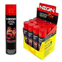 Neon 5x Premium Butane - Universal Gas Lighter Refill (12 x 300mL) - MK Distro