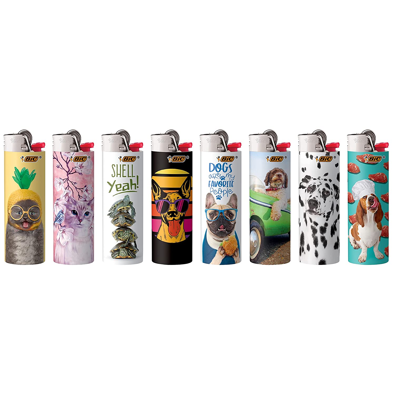 BiC Maxi - Special Edition Animal Lover Series - Pocket Lighters (50-Count Tray) - MK Distro