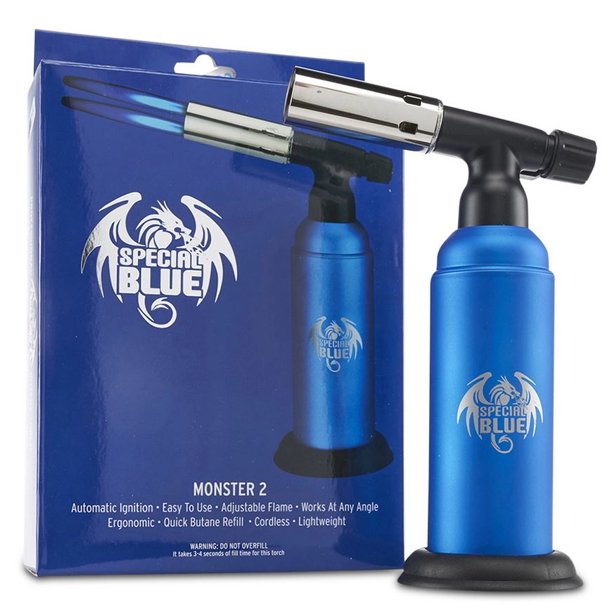 Special Blue - Monster 2 Butane Torch - Refillable Lighters (Double Flame) - MK Distro