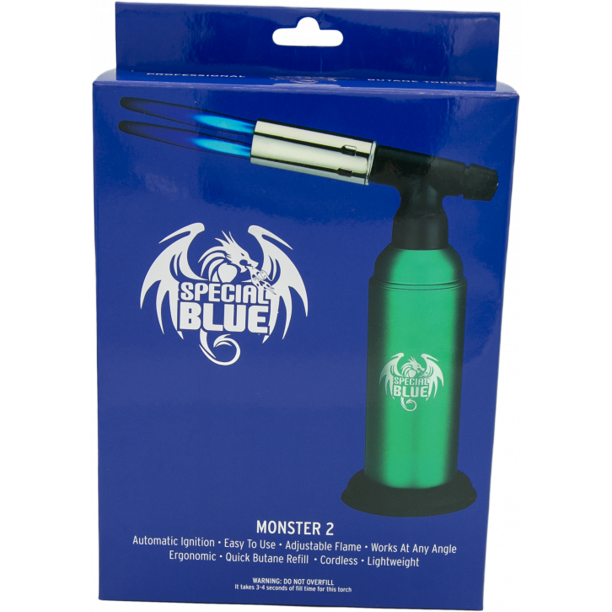 Special Blue - Monster 2 Butane Torch - Refillable Lighters (Double Flame) - MK Distro