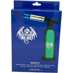 Special Blue - Monster 2 Butane Torch - Refillable Lighters (Double Flame) - MK Distro