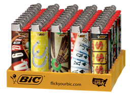 BiC Maxi - Special Edition Casino Series - Pocket Lighters (50-Count Tray) - MK Distro