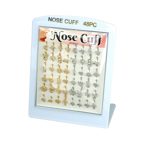 NOSE CUFF,DESIGN A,48 SET,MIX,MINI DISPLAY - MK Distro