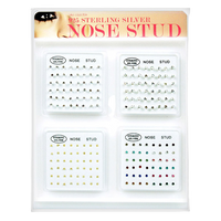 MINI DISPLAY NOSE STUD SET 192PC 48X4 - MK Distro