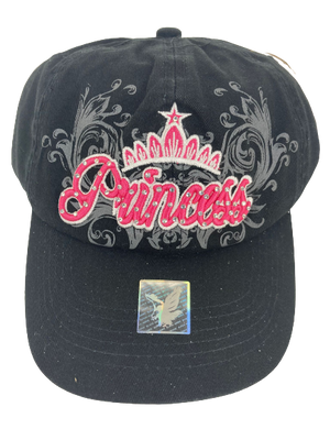 Adjustable Baseball Hat - Princess (Solid Black) - MK Distro