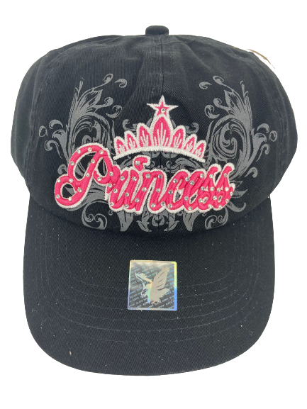 Adjustable Baseball Hat - Princess (Solid Black) - MK Distro