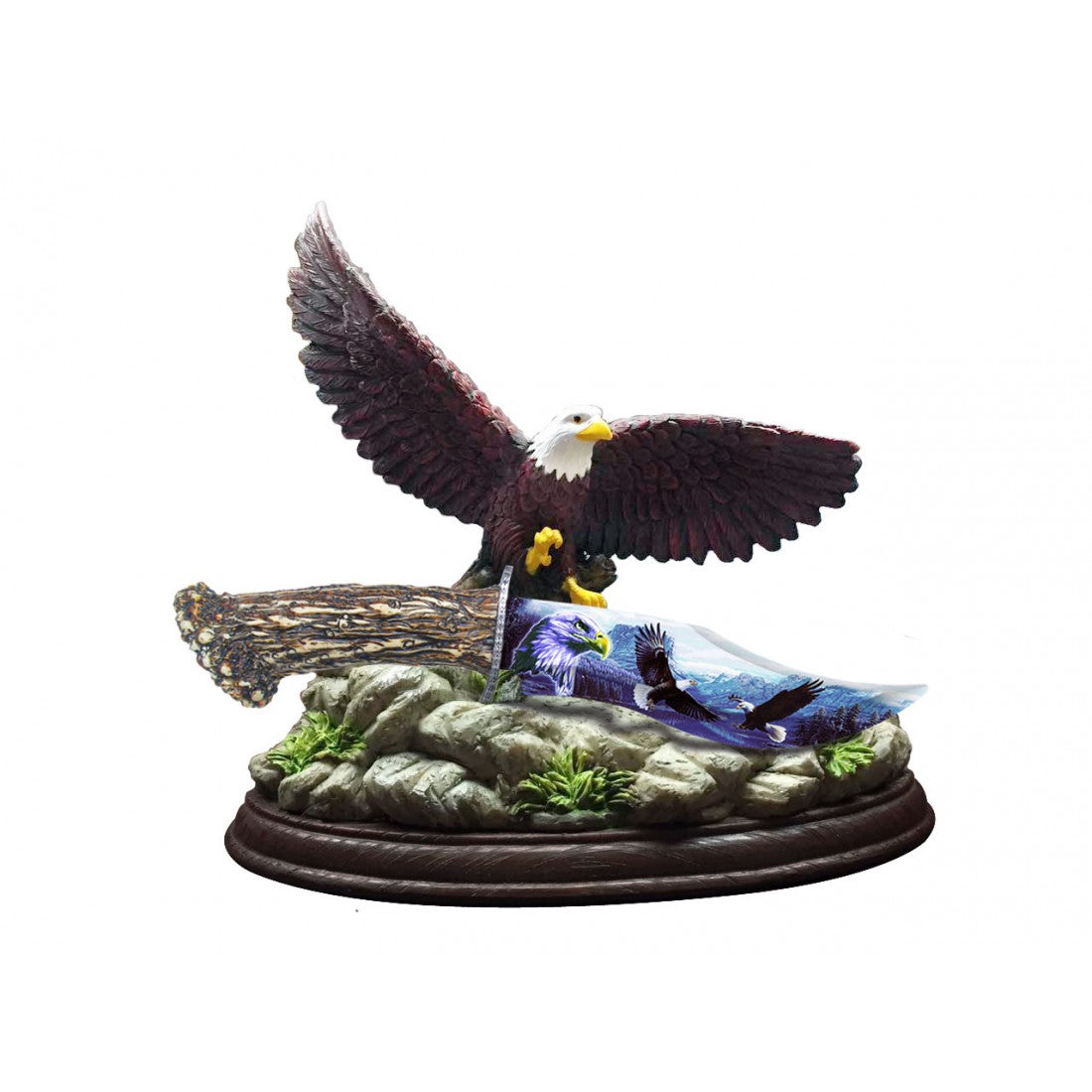 RT-6007EG EAGLE FANTASY KNIFE RESIN ART BLADE WITH STAND (12/1/24*22*25/36) - MK Distro
