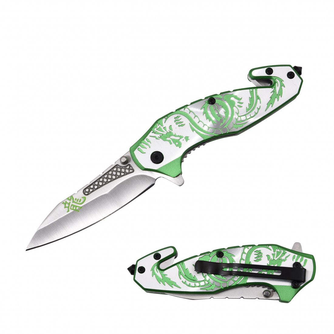 Spring Assist Knife, Alum Handle 4.75" (120/12/12*9*16/44)-RT-7118 - MK Distro