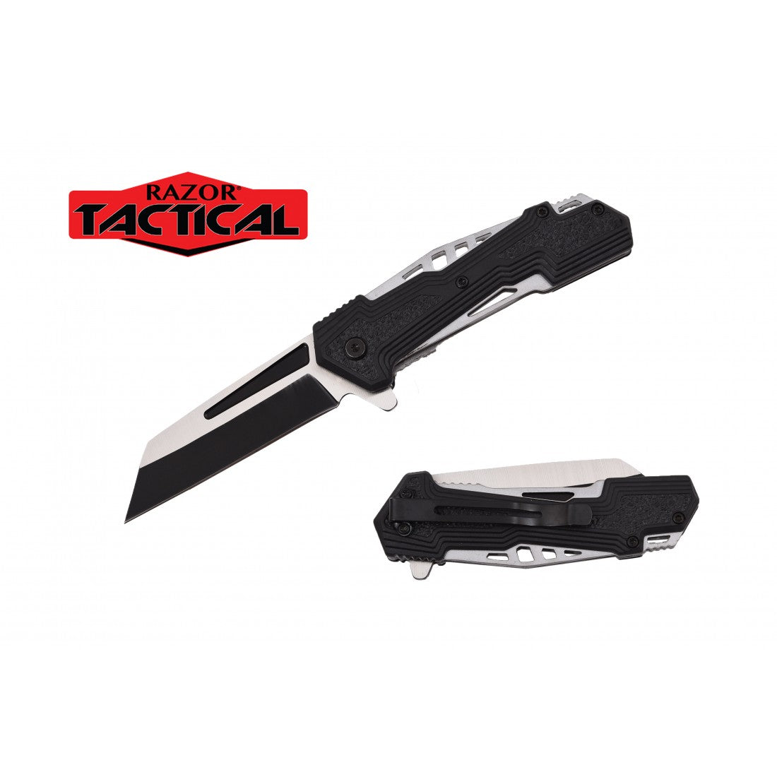 Spring Assist Knife, Coping Blade ABS Handle 4.5" Closed. (120/12/13*10*17/36)-RT-7133 - MK Distro