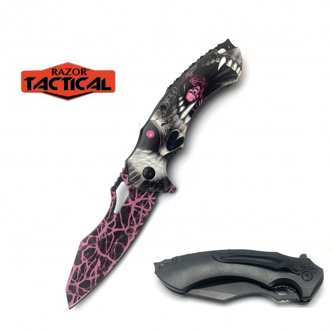 RT-7356 Fantasy Action Assist Knife ABS HANDLE - MK Distro