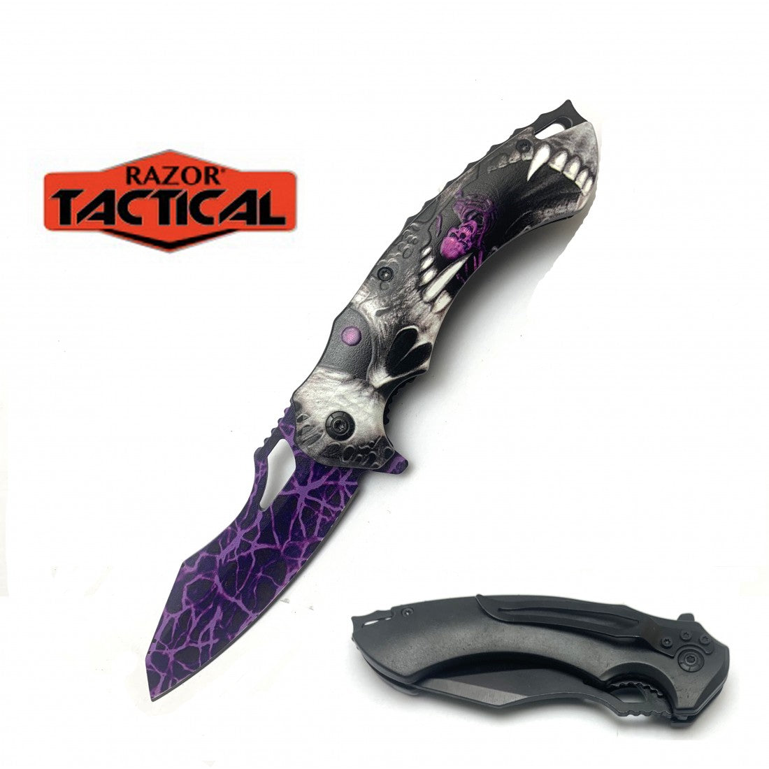 RT-7356 Fantasy Action Assist Knife ABS HANDLE - MK Distro