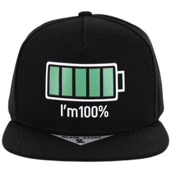 Adjustable Baseball Hat - I'M 100% (Solid Black) - MK Distro